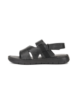 Comfort Walk Black Genuine Leather Formal Sandal For Men Cwm031010 C001