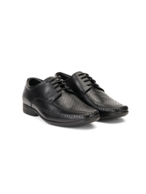 Zuup Black Genuine Leather Derby Formal Shoes For Men Zfm021044 C001