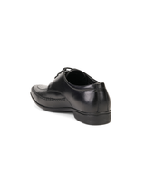 Zuup Black Genuine Leather Derby Formal Shoes For Men Zfm021044 C001