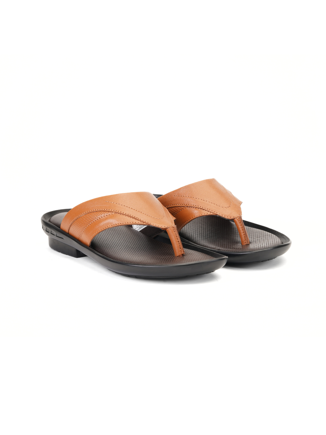 City Magic Tan Genuine Leather Thong Slipper For Men Cmm041008 C006