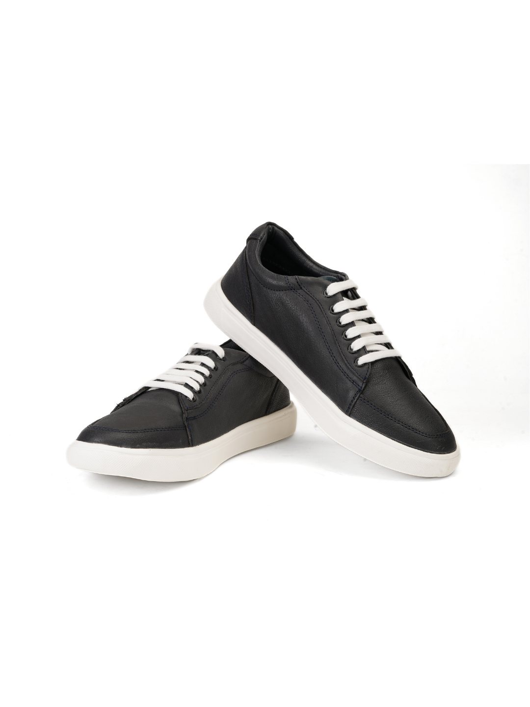 Extacy Blue Genuine Leather Tumble Sneaker For Men Exm010235 C002