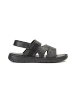 Comfort Walk Black Genuine Leather Formal Sandal For Men Cwm031010 C001