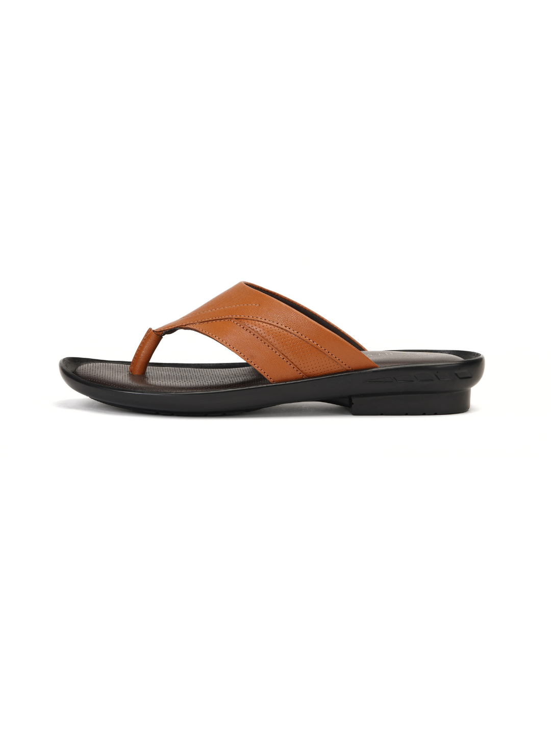 City Magic Tan Genuine Leather Thong Slipper For Men Cmm041008 C006