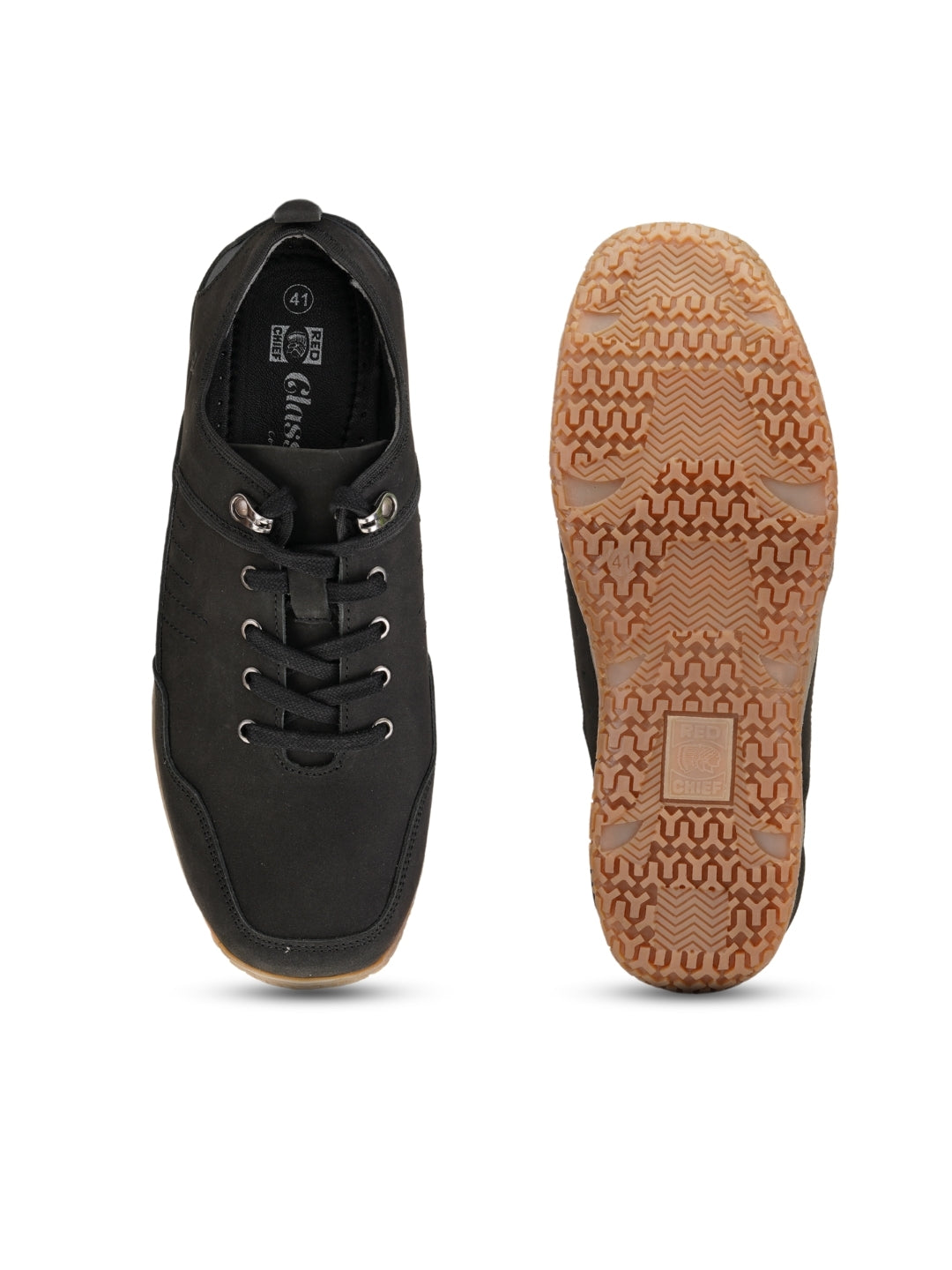 Extacy Black Genuine Leather Derby Casual Shoes For Men Exm010206 C001