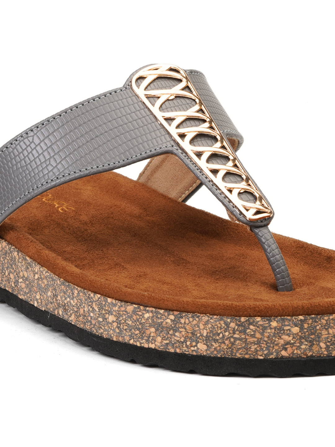 Lamoure Gunmetal Casual  Flat For Women Lmw039136 C591
