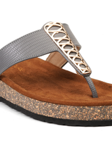 Lamoure Gunmetal Casual  Flat For Women Lmw039136 C591