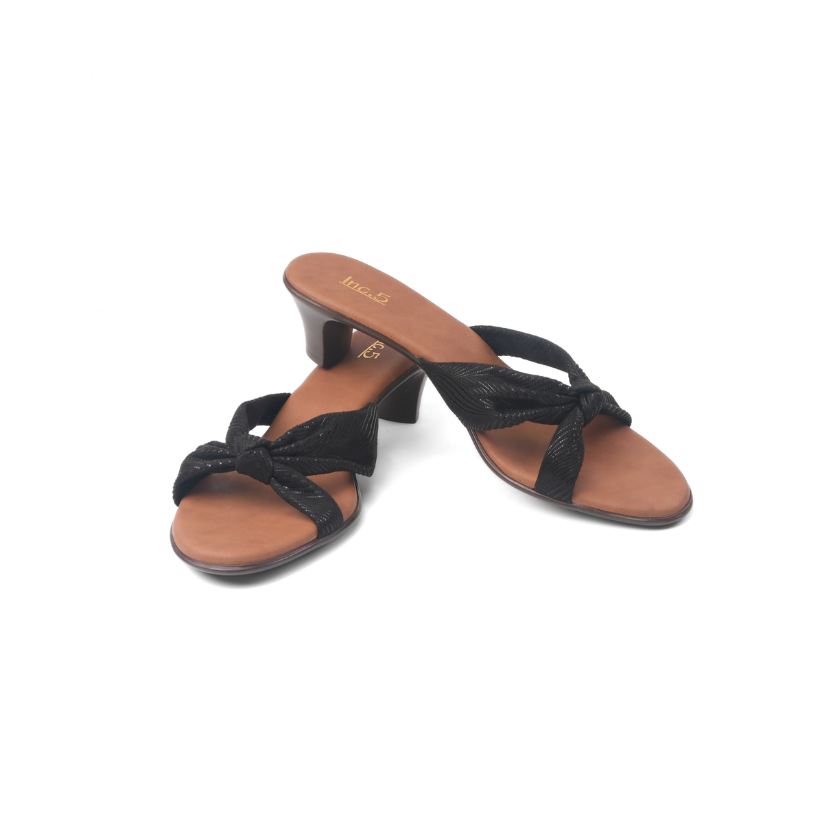 Inc.5 Black Sandal For Women 101875 C001