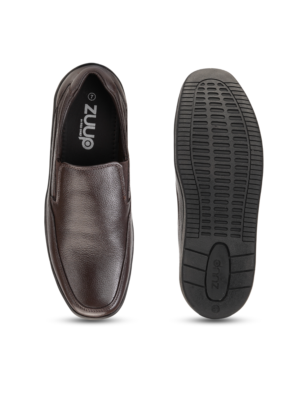 Zuup Brown Genuine Leather Formal Shoes For Men Zfm021073 C003