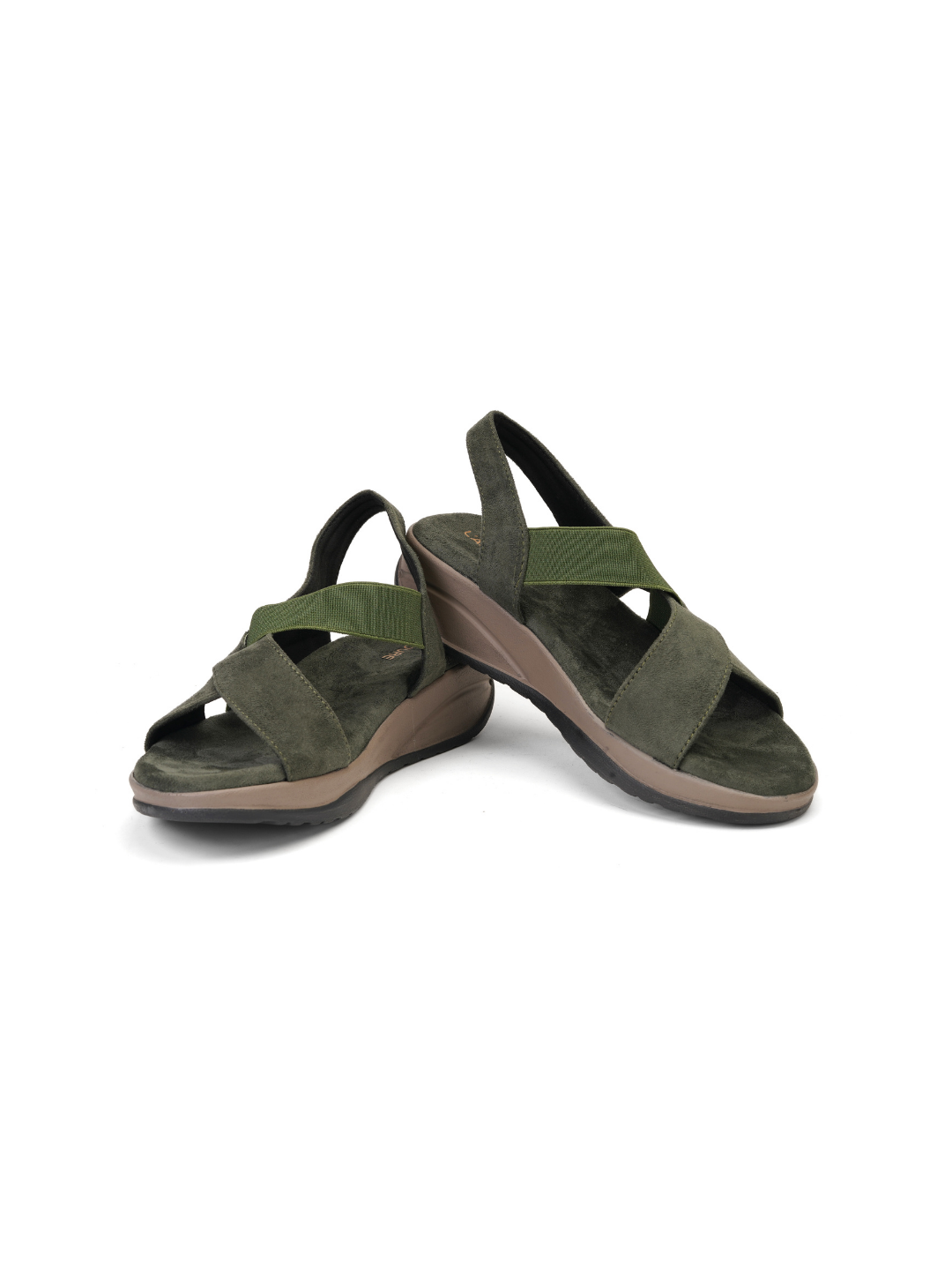 Lamoure Olive Casual Flat For Women Lmw049214 C084