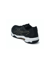 Asics Black/Pure Gold Sports Shoes For Men Gel Rocket 11 C536