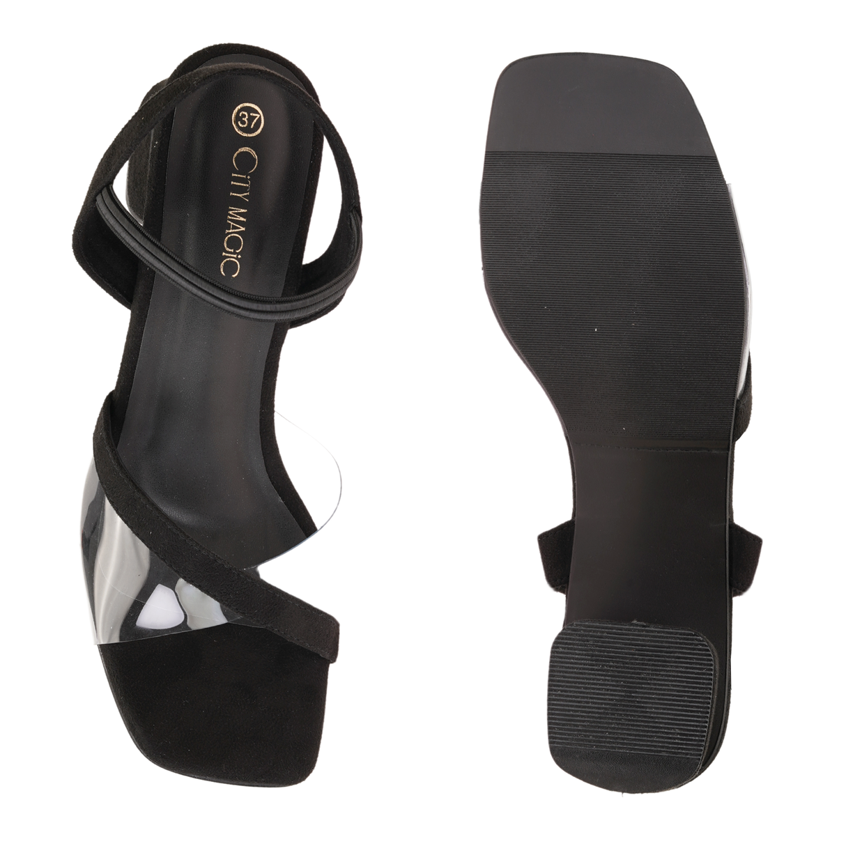 City Magic Black Casual Heel For Women Cmw040505 C001