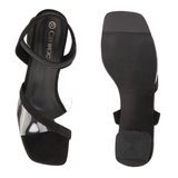 City Magic Black Casual Heel For Women Cmw040505 C001