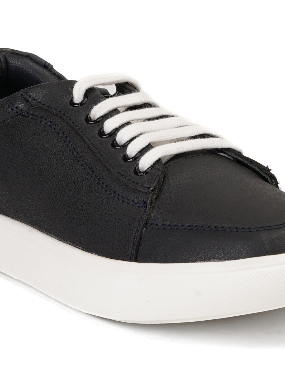 Extacy Blue Genuine Leather Tumble Sneaker For Men Exm010235 C002