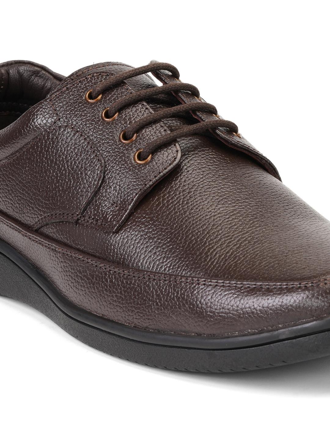 Zuup Brown Genuine Leather Derby Formal Shoes For Men Zfm021075 C003