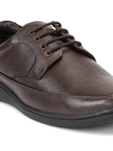 Zuup Brown Genuine Leather Derby Formal Shoes For Men Zfm021075 C003