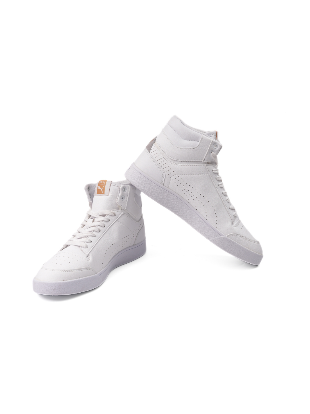 Puma White Sports Shoes For Men Shuffle Mid One8 Better V3-40163501 C057