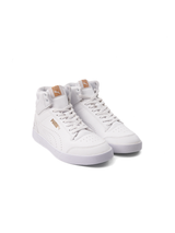 Puma White Sports Shoes For Men Shuffle Mid One8 Better V3-40163501 C057