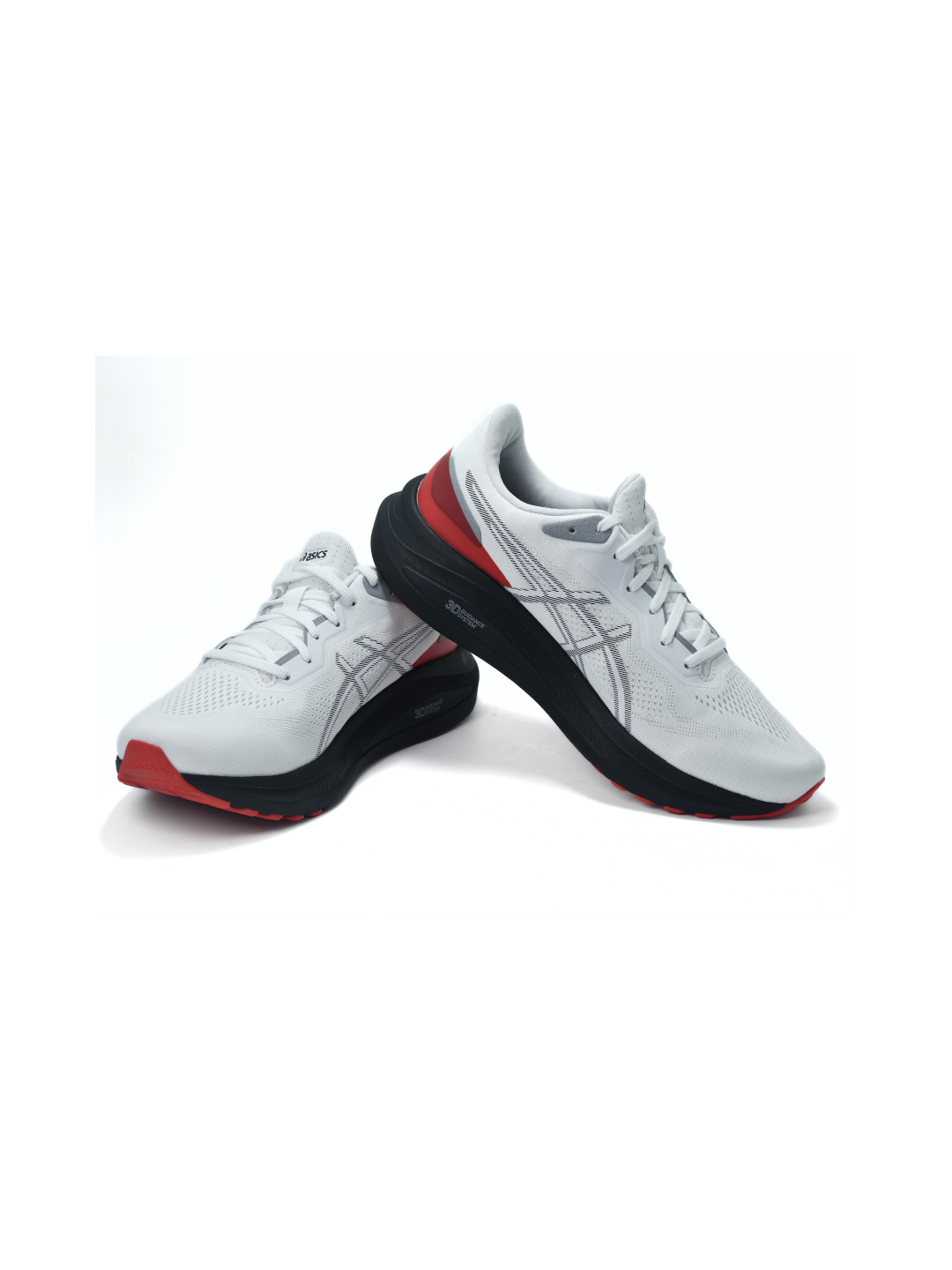 Asics White/Red Sports Shoes For Men Gt 1000 13 C078