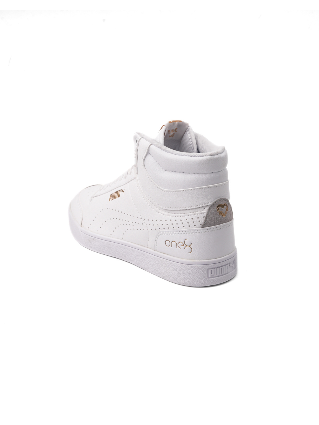 Puma White Sports Shoes For Men Shuffle Mid One8 Better V3-40163501 C057
