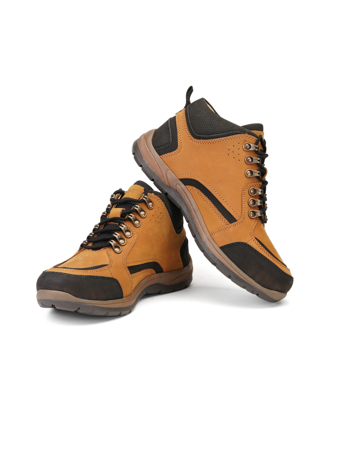 Extacy Rust Genuine Leather Derby Casual Shoes For Men Exm010210 C022