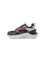 Campus Black/L.Grey Sports Shoes For Kids Turtle-22C-186 C940