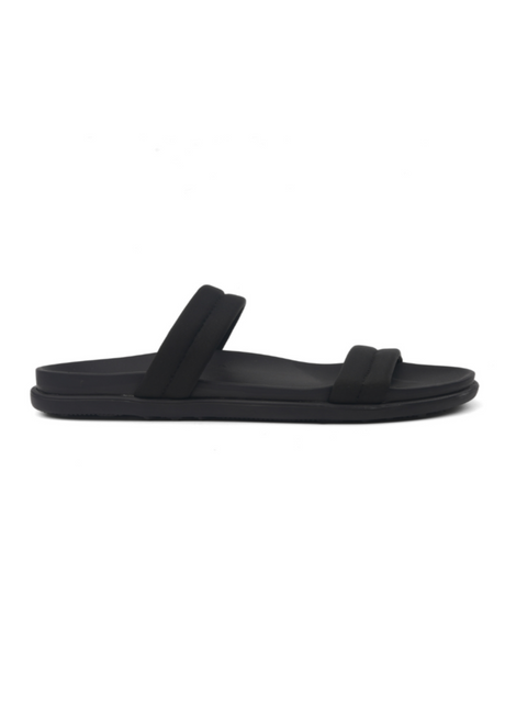 Black sandal on a white background