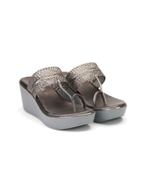 Lamoure Gun Metal Casual Wedge For Women Lmw039129 C591