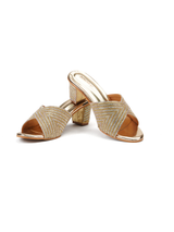 Luxestep Gold Fancy Heels For Women Lsw030103 C592
