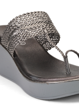 Lamoure Gun Metal Casual Wedge For Women Lmw039129 C591