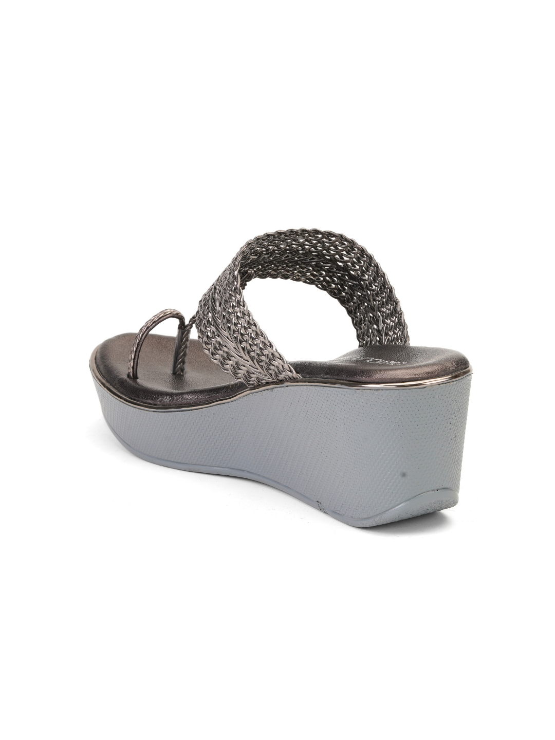 Lamoure Gun Metal Casual Wedge For Women Lmw039129 C591
