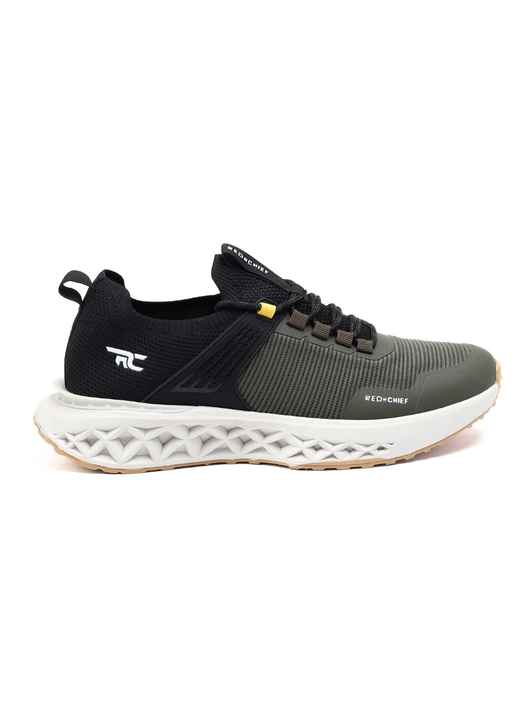 Red Chief Sports Black-Olive Walking Shoes For Men  W7014 F022