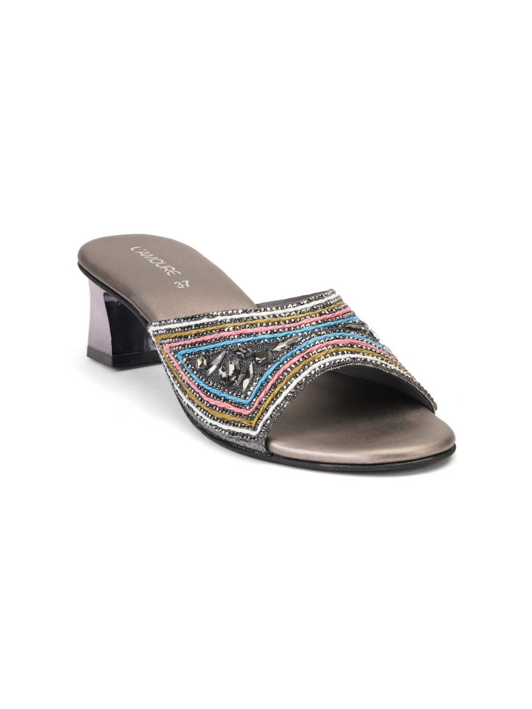 Lamoure Gun Metal Casual Heel For Women Lmw039293 C181
