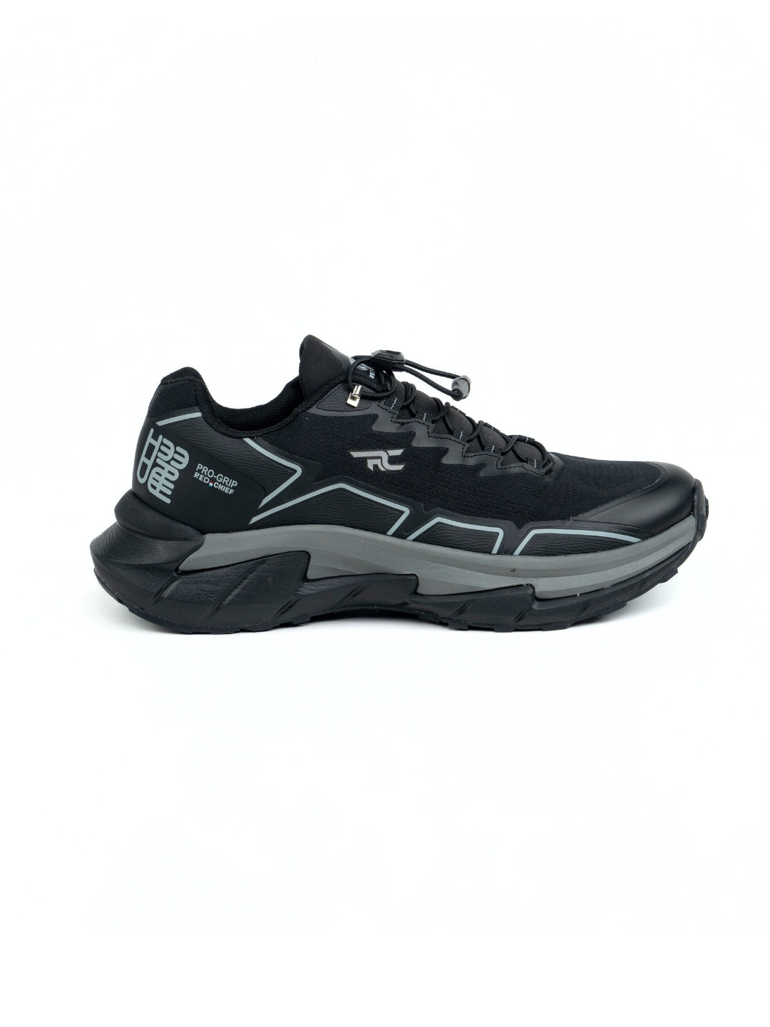 Red Chief Sports Black-Grey Running Shoes For Men R1701 F020