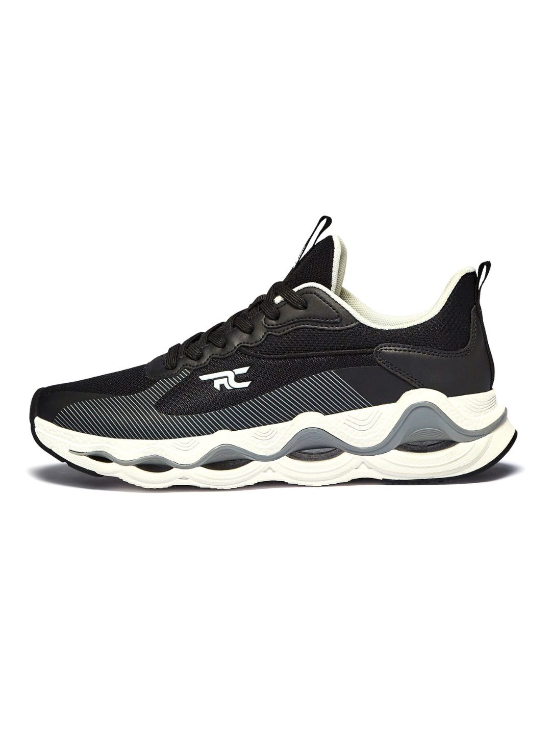 Red Chief Sports Black-D.Grey Running Shoes For Men R1711 F019