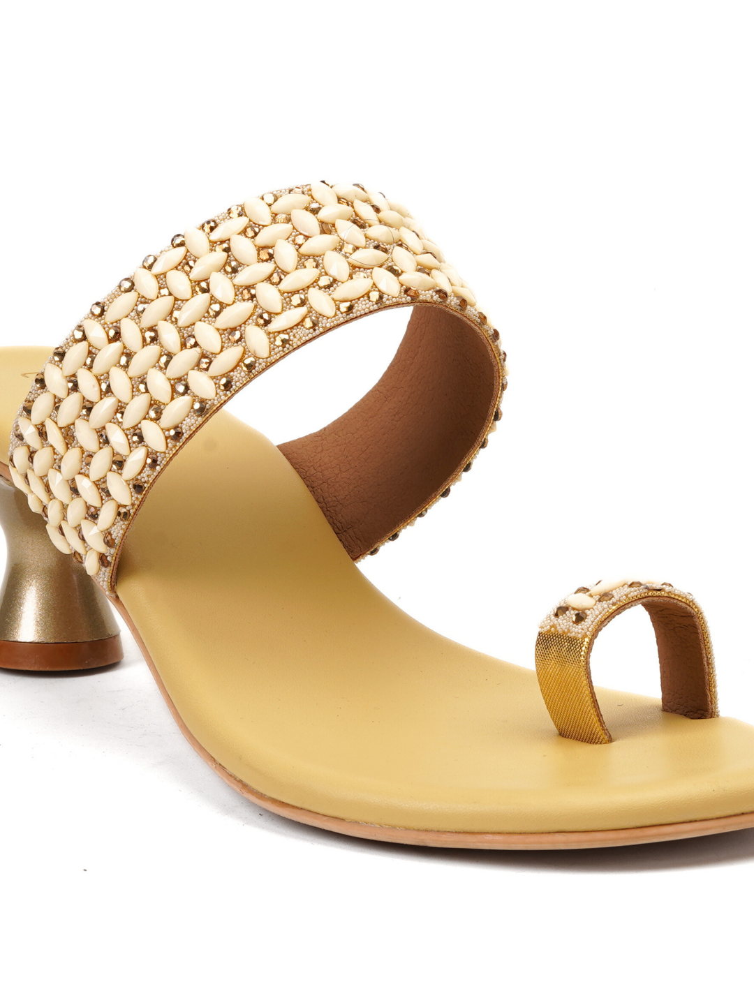 Lamoure Gold Fancy Heels For Women Lmw039116 C592