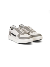 Extacy White/Grey Genuine Leather Sneaker For Men Exm010213 C499
