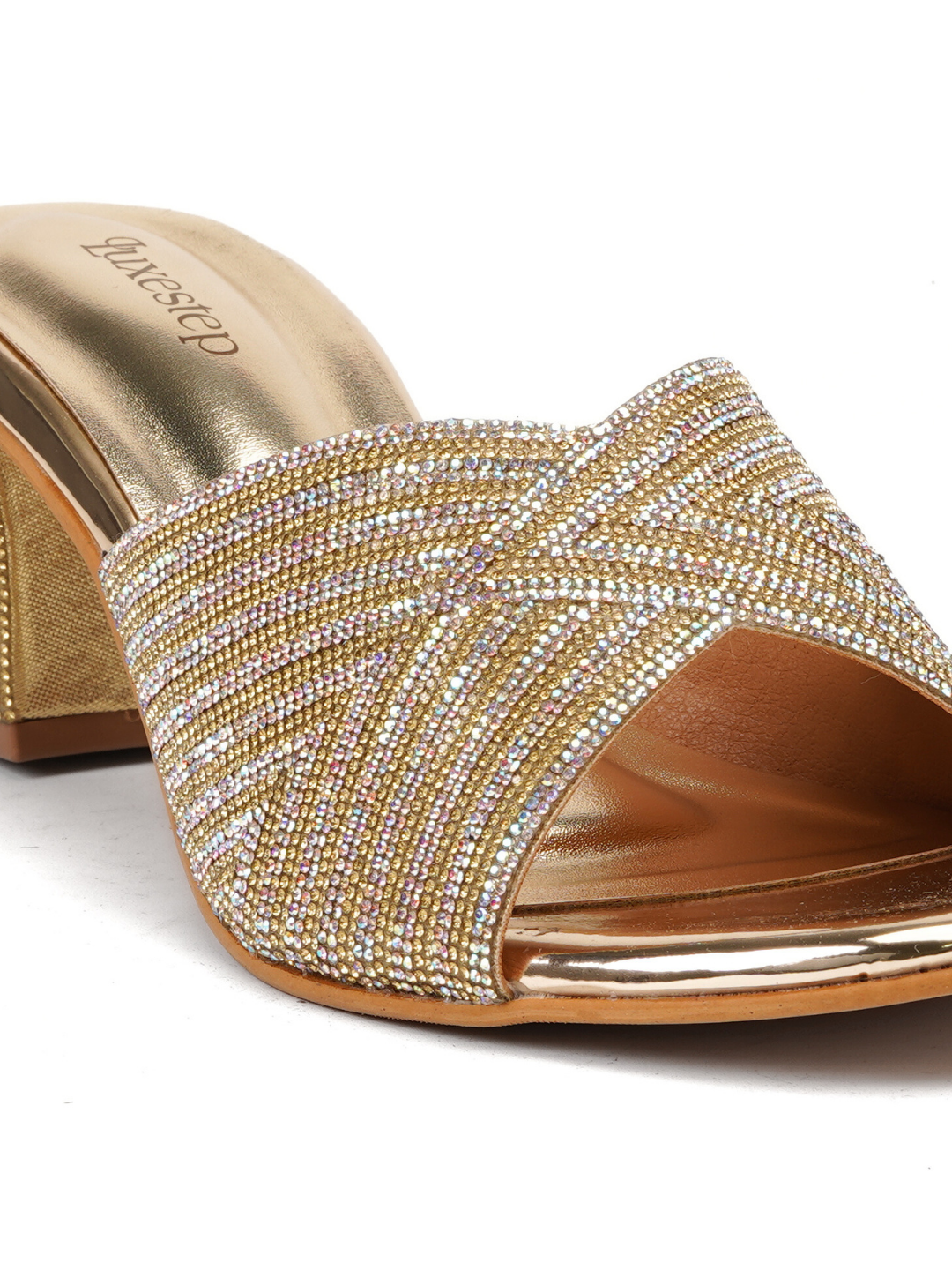 Luxestep Gold Fancy Heels For Women Lsw030103 C592