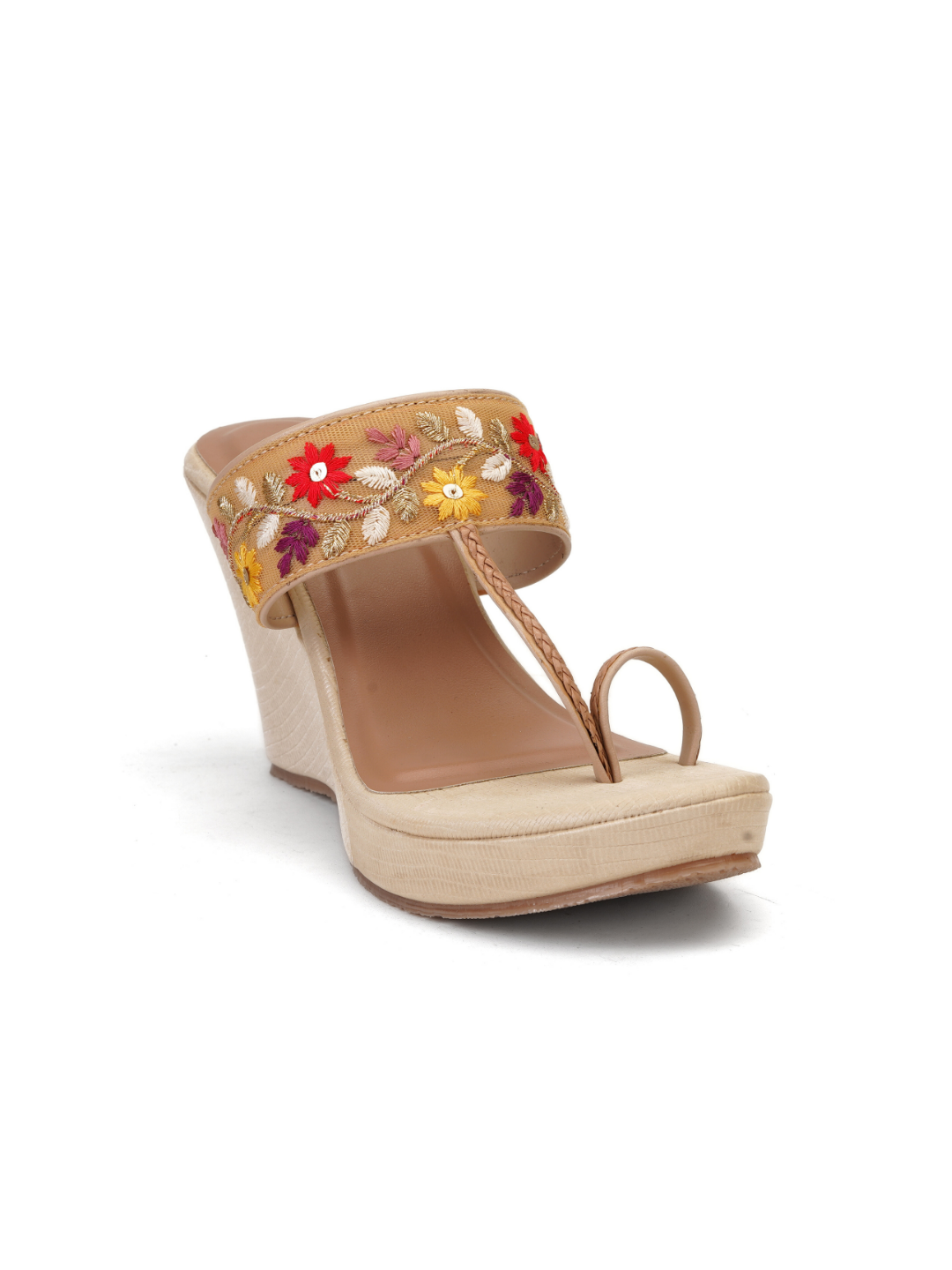 Lamoure Cream Casual Wedge For Women Lmw039254 C179