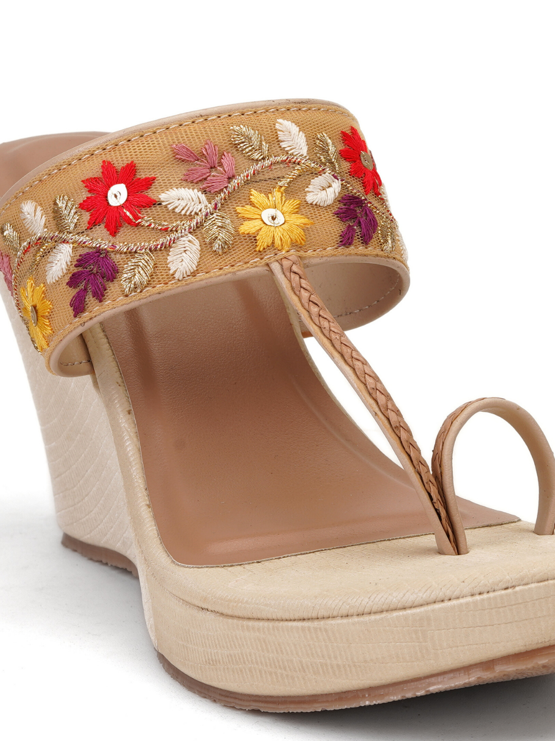 Lamoure Cream Casual Wedge For Women Lmw039254 C179