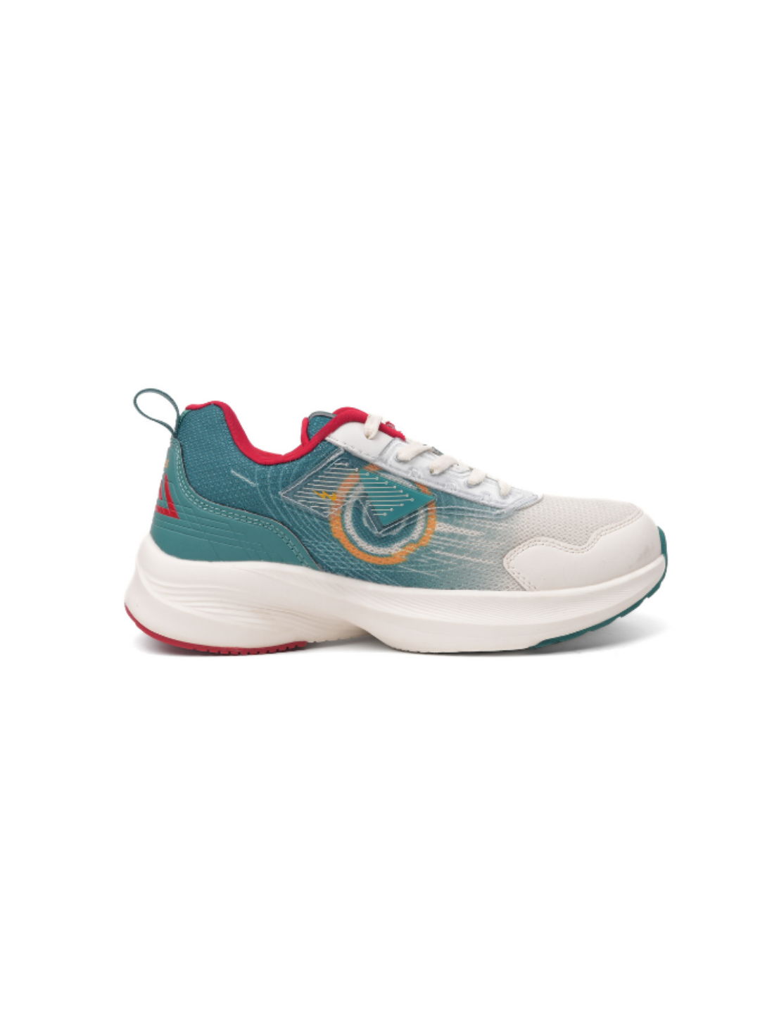 Campus Off White/D.Green Sports Shoes For Kids Tech Ch-22C-166A C1030