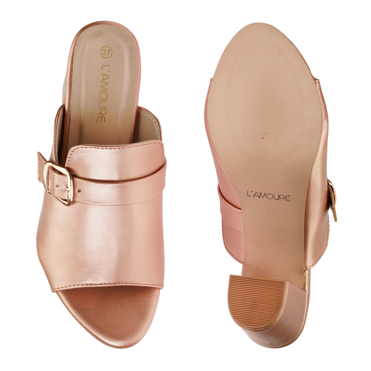 Lamoure Rose Gold Casual Heel For Women Lmw039255 C189