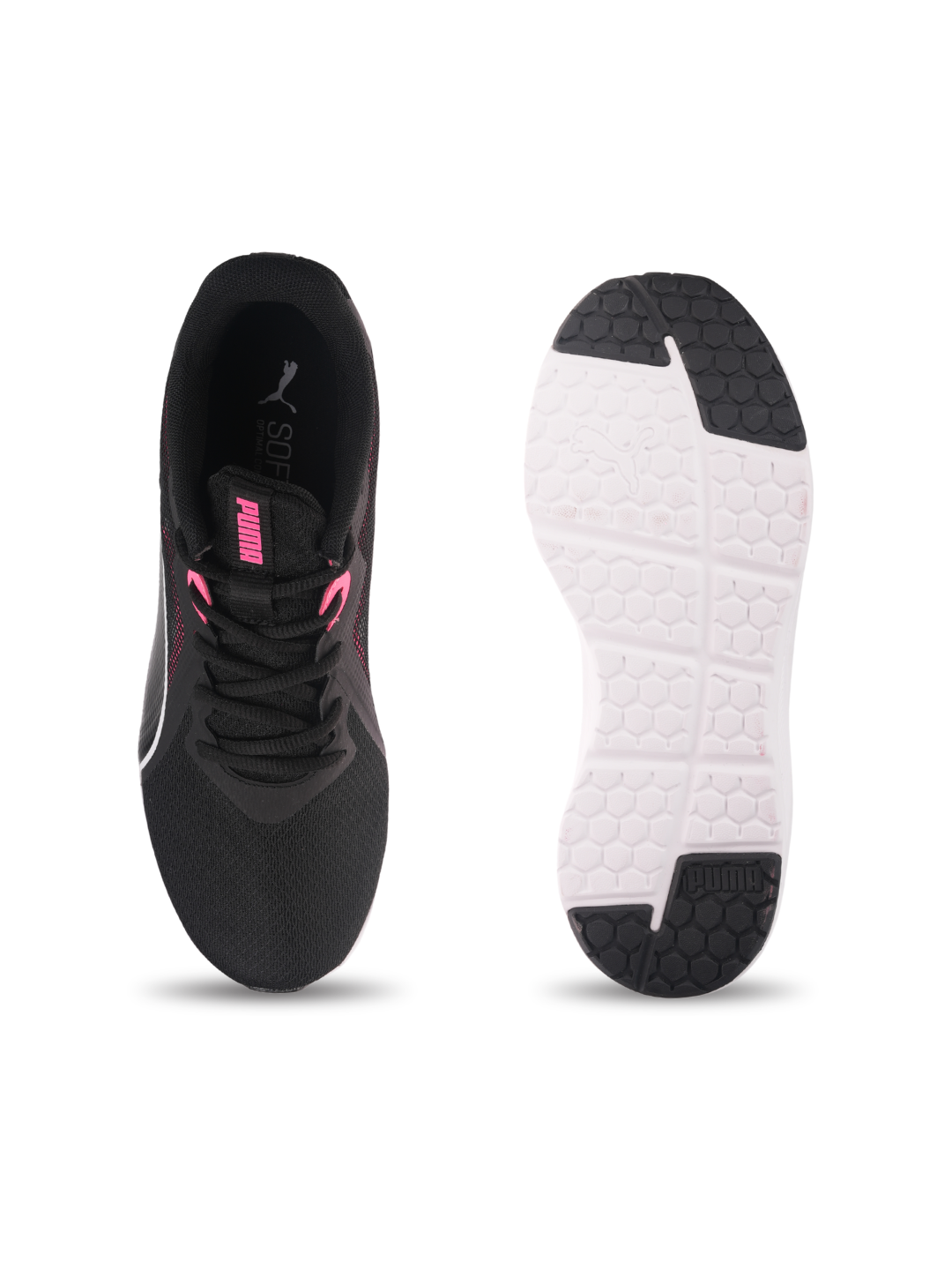 Puma Black/White Sports Shoes For Women Puma Seriah-31059503 C285