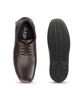 Zuup Brown Genuine Leather Derby Formal Shoes For Men Zfm021075 C003