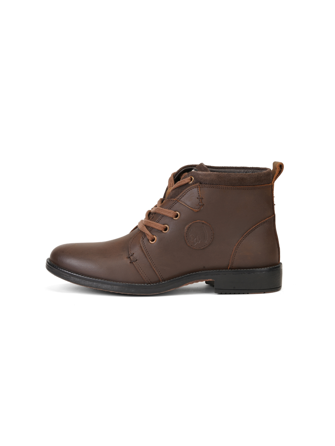 Extacy Brown Genuine Leather Ankel Derby Casual Shoes For Men Exm010211 C003