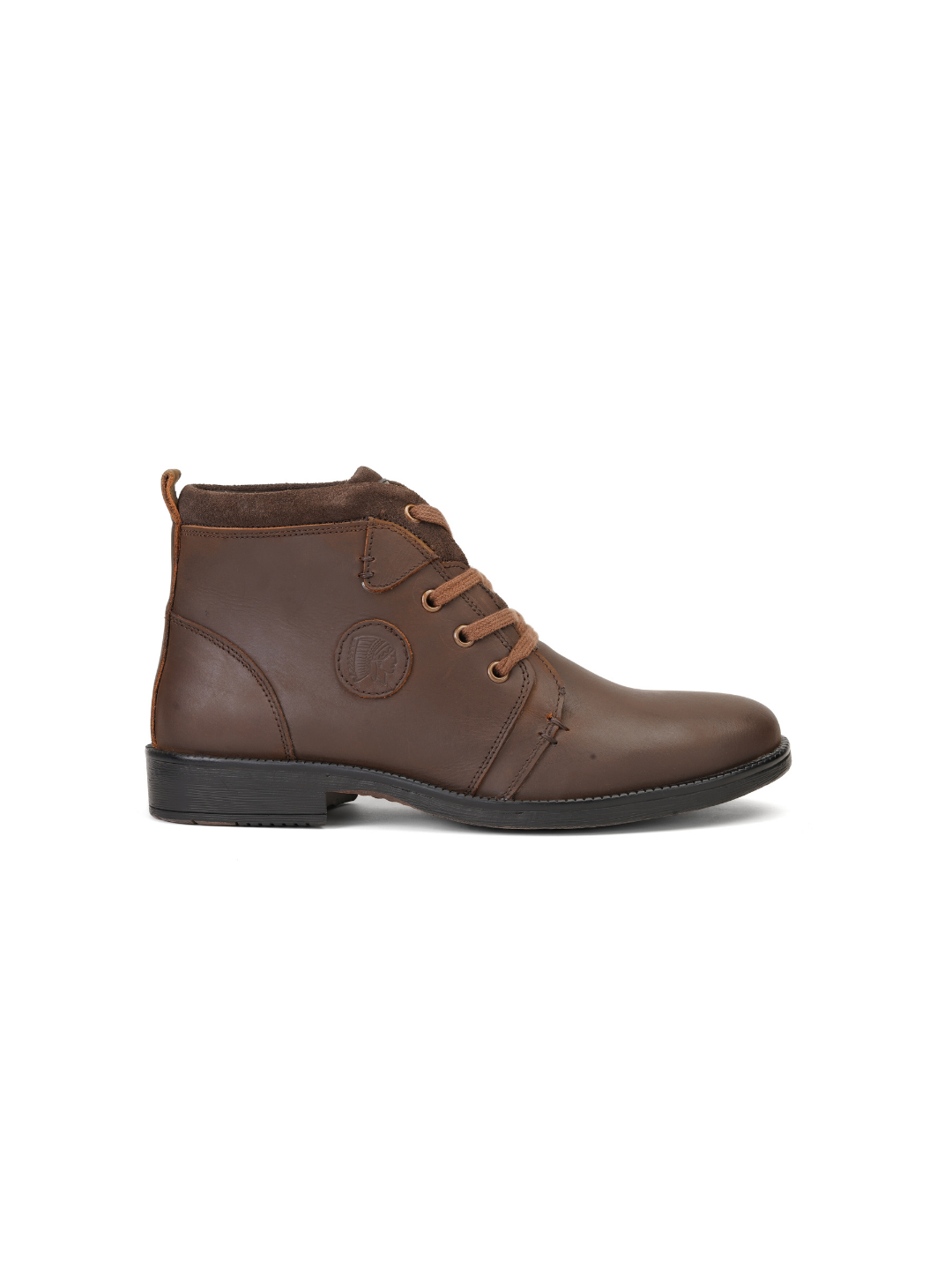 Extacy Brown Genuine Leather Ankel Derby Casual Shoes For Men Exm010211 C003