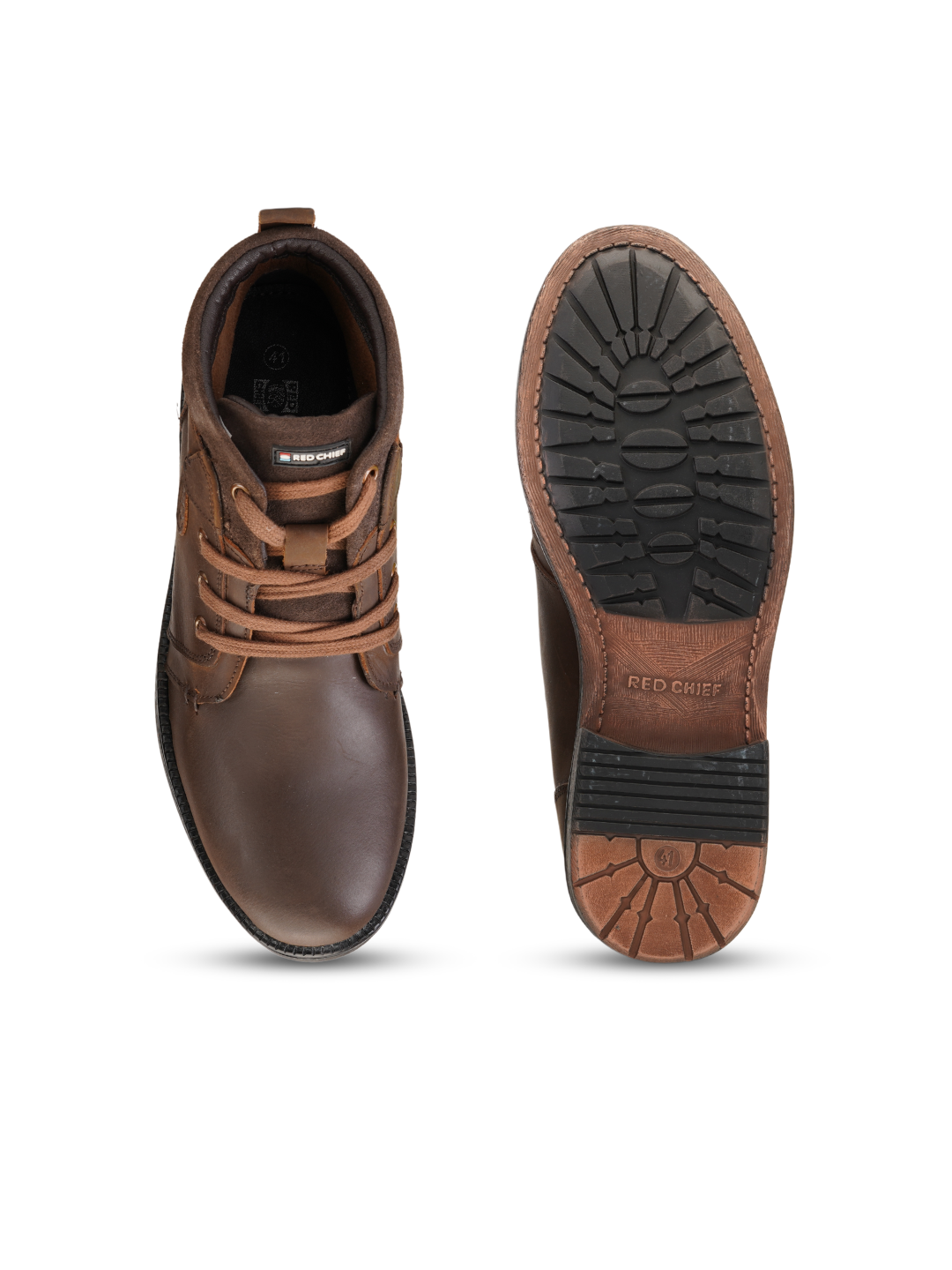 Extacy Brown Genuine Leather Ankel Derby Casual Shoes For Men Exm010211 C003