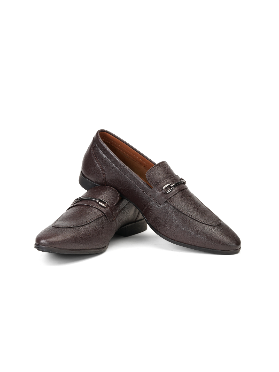 Top Brass Brown Genuine Leather Formal Shoes For Men Tbm021086 C003