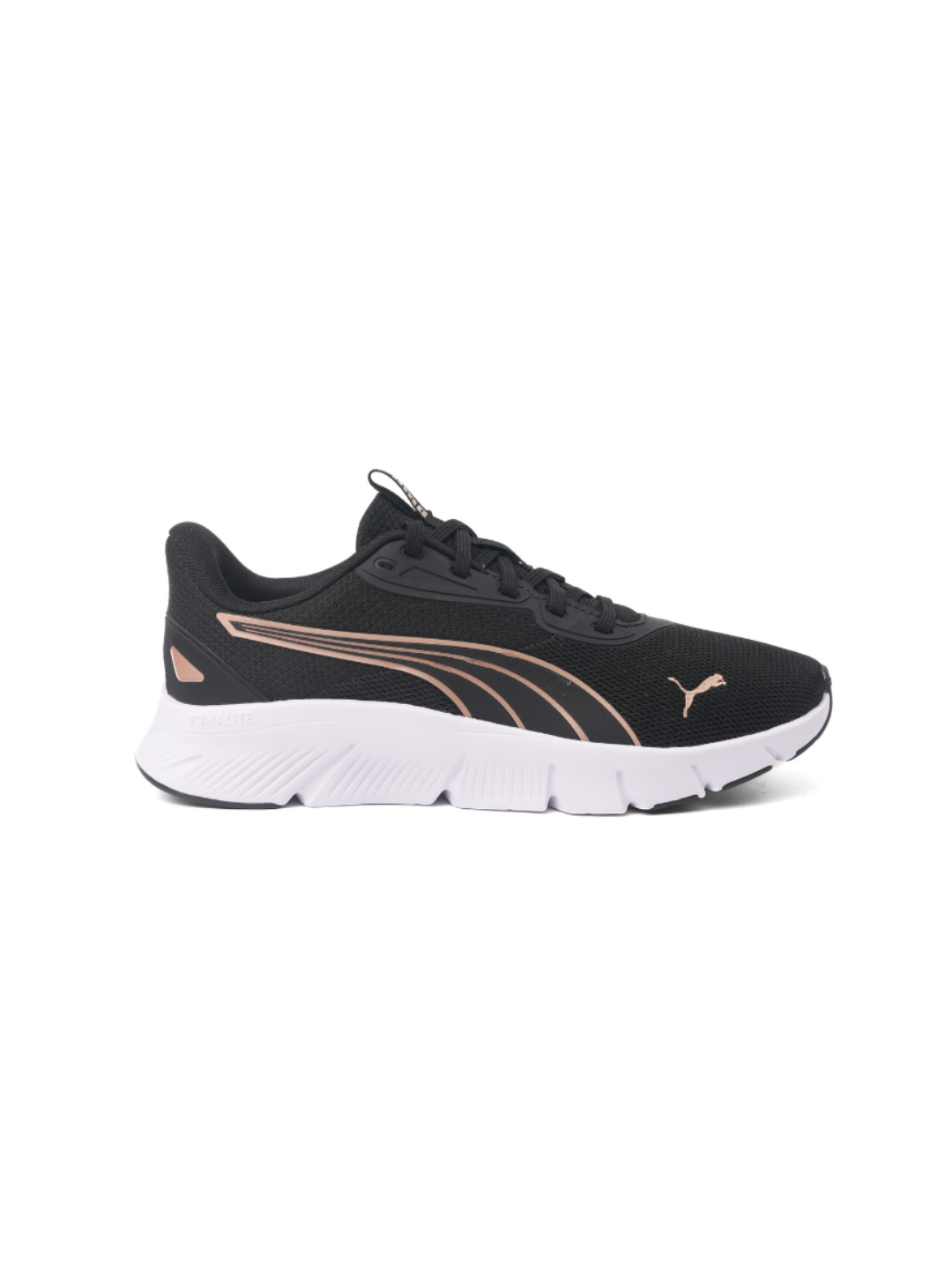 Puma Black/Gold Sports Shoes For Women Flex Focus-31009308 C677