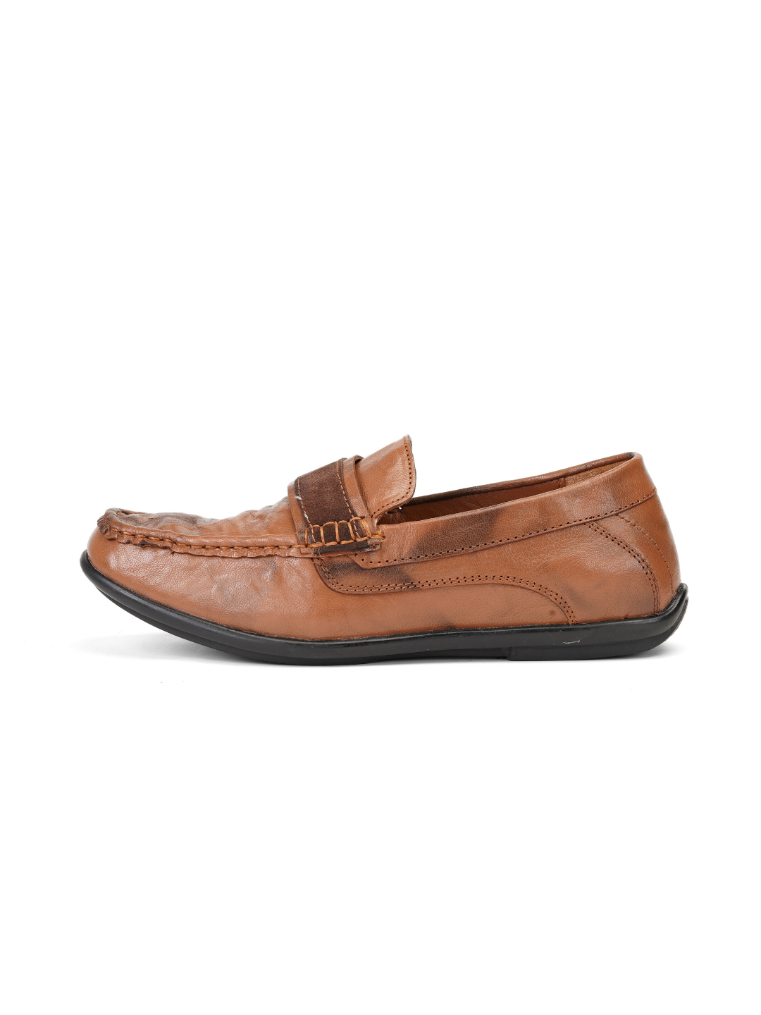 Zuup Tan Genuine Leather Loafer Casual Shoes For Men Zcm011058 C006