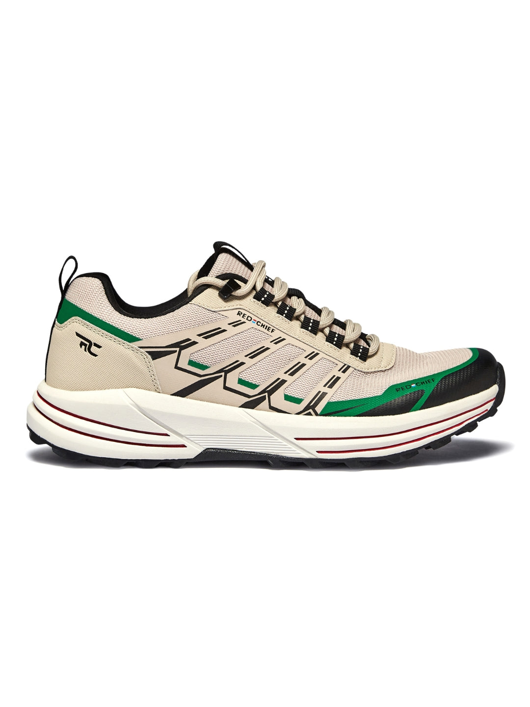 Red Chief Sports Travosole Of.White-Br.Green Hiking Shoes For Men H20040 F043